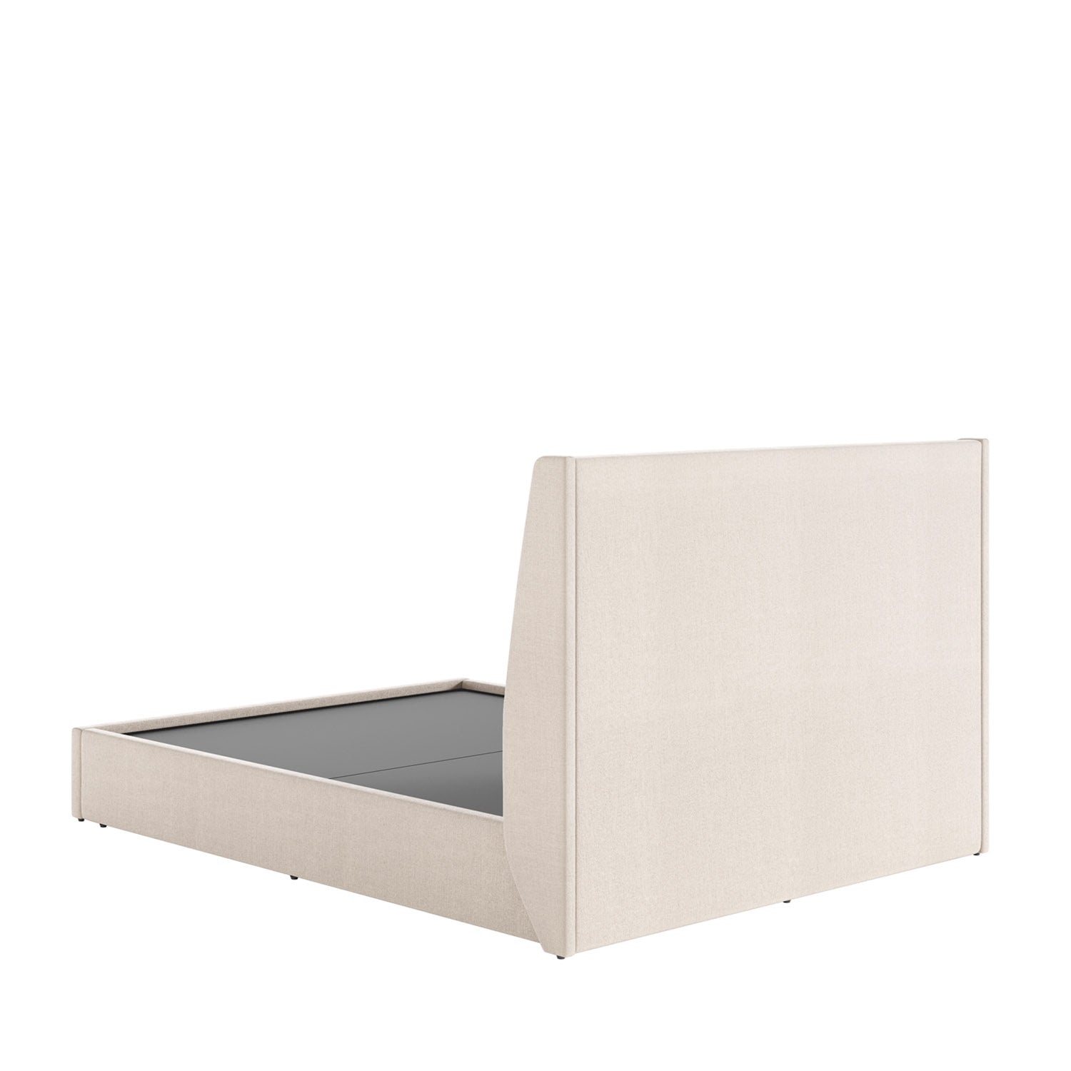 Cama Estofada Queen com Cabeceira Ayla - Linho Texturizado Off White