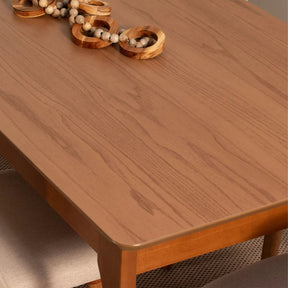 Mesa de Jantar Retangular para 4 Lugares Ella 135 cm - Natural c/ Canella