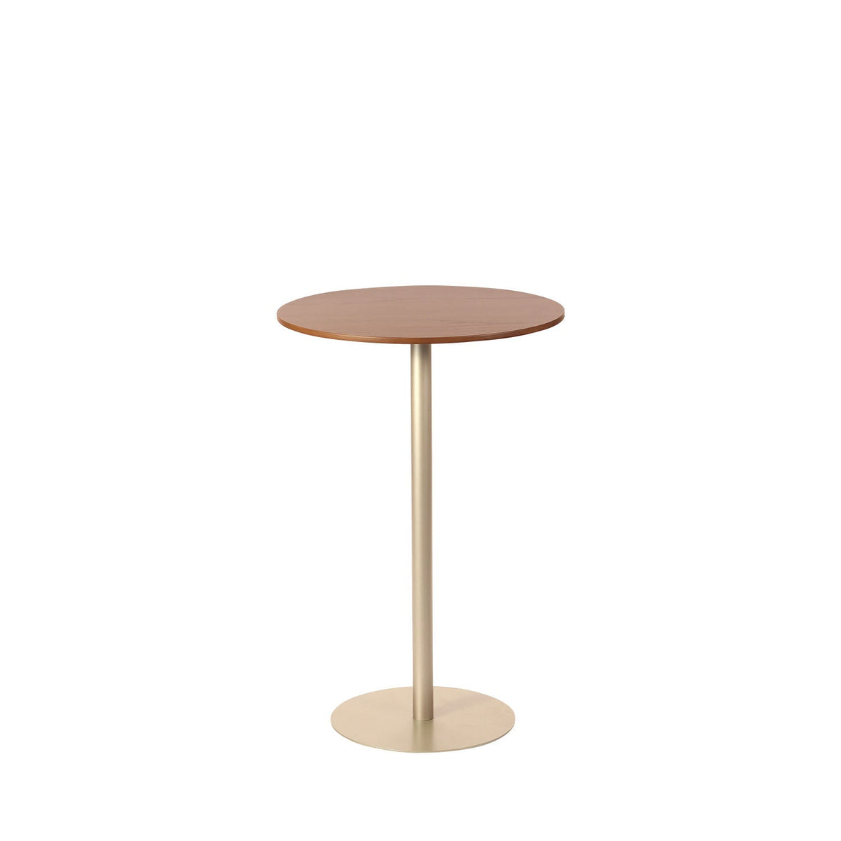 Mesa Bistrô Redonda Alta Orb 67 cm - Champanhe c/ Canella