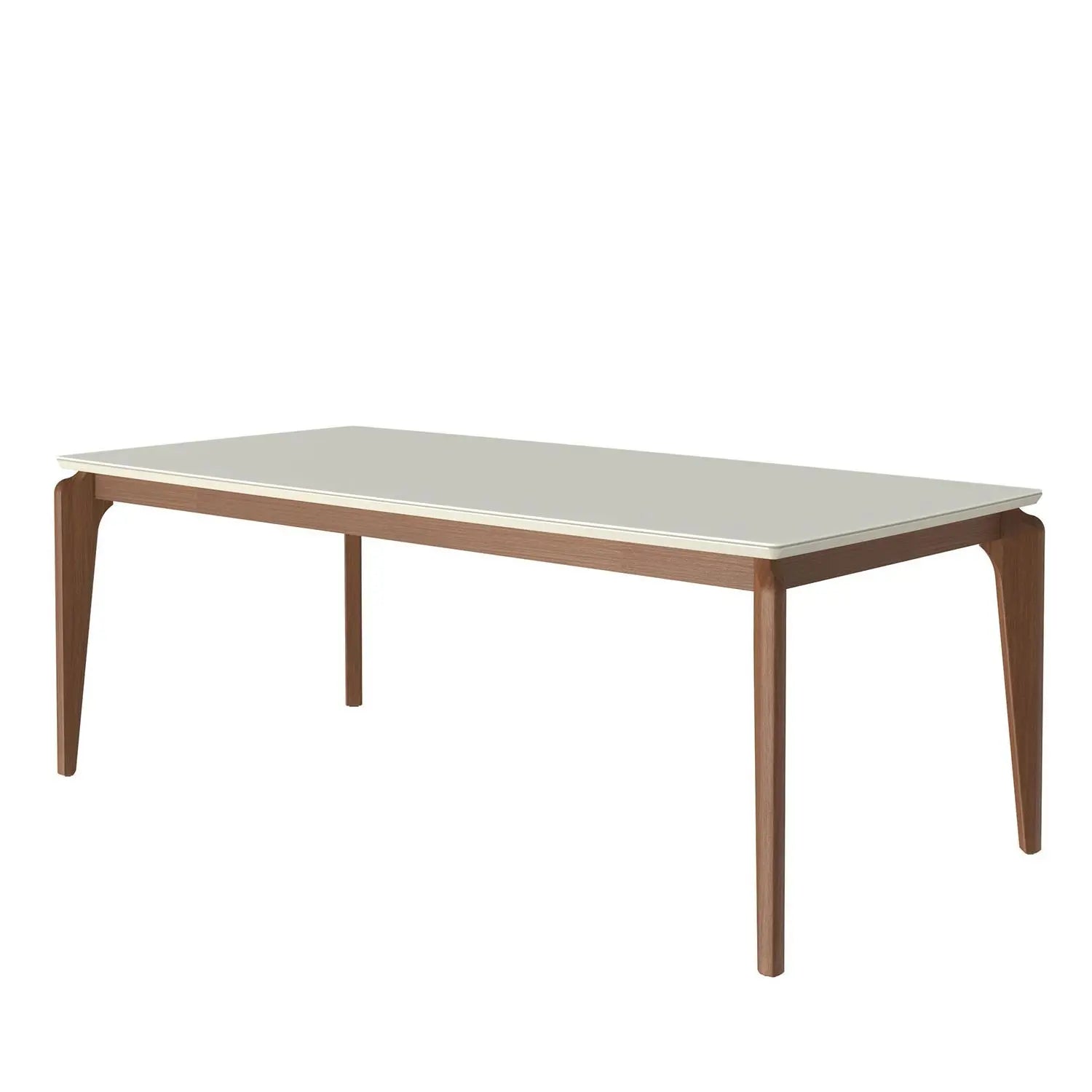 Mesa de Jantar New Lauren 208 cm - Natural c/ Off White Fosco