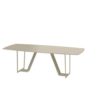 Mesa de Jantar c/ Vidro Albany 240 cm - Champanhe