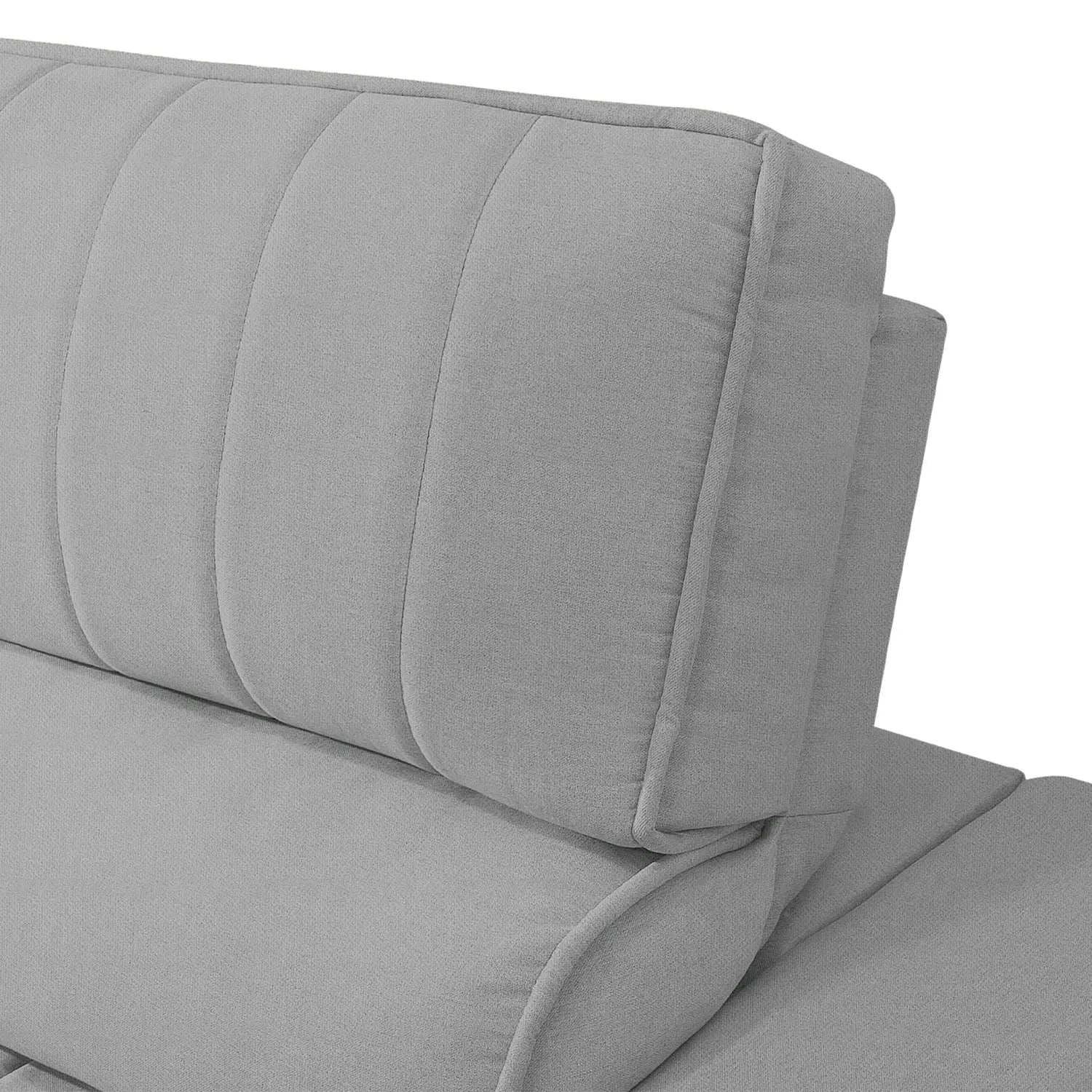 Sofá Retrátil e Reclinável Gelman 250 cm - Veludo Texturizado Cinza