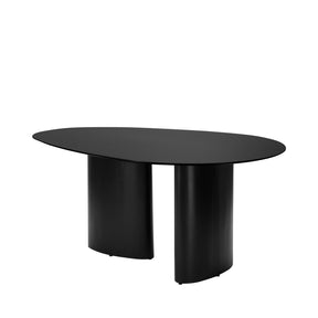 Mesa de Jantar  Orgânica para 6 Lugares Gaya 180 cm - Preto Fosco