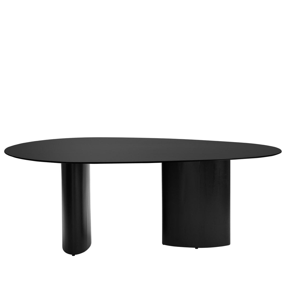 Mesa de Jantar  Orgânica para 8 Lugares Gaya 220 cm - Preto Fosco