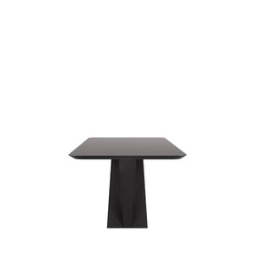 Mesa de Jantar com Vidro para 6 Lugares Ansel 180 cm - Preto