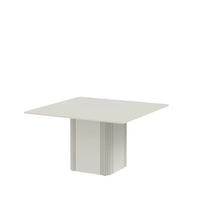 Mesa de Jantar c/ Vidro Liege 135 - Off White Fosco